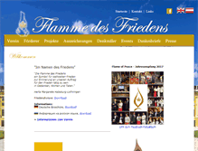 Tablet Screenshot of flameofpeace.org